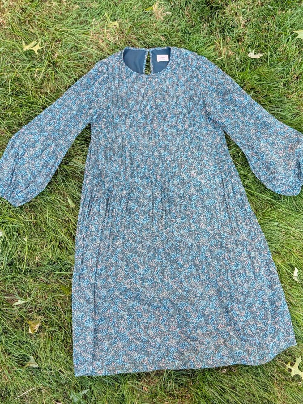 Wilfred Aritzia Daydreamer Blue Floral Midi Dress S